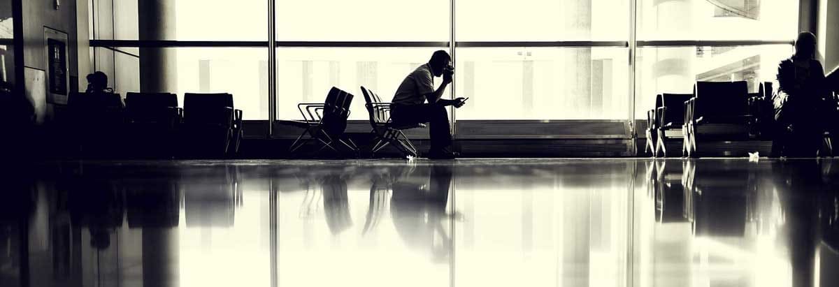 Entspannte Zeit vor dem Abflug am Hambug Airport