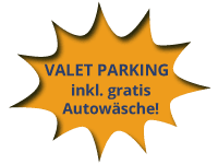 Angebots-Banner - Valet-Parking inkl. Autowäsche