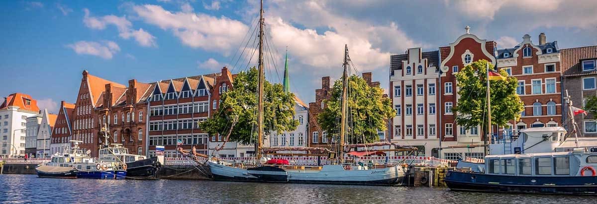 Parking Lot in Luebeck city center is difficult to find